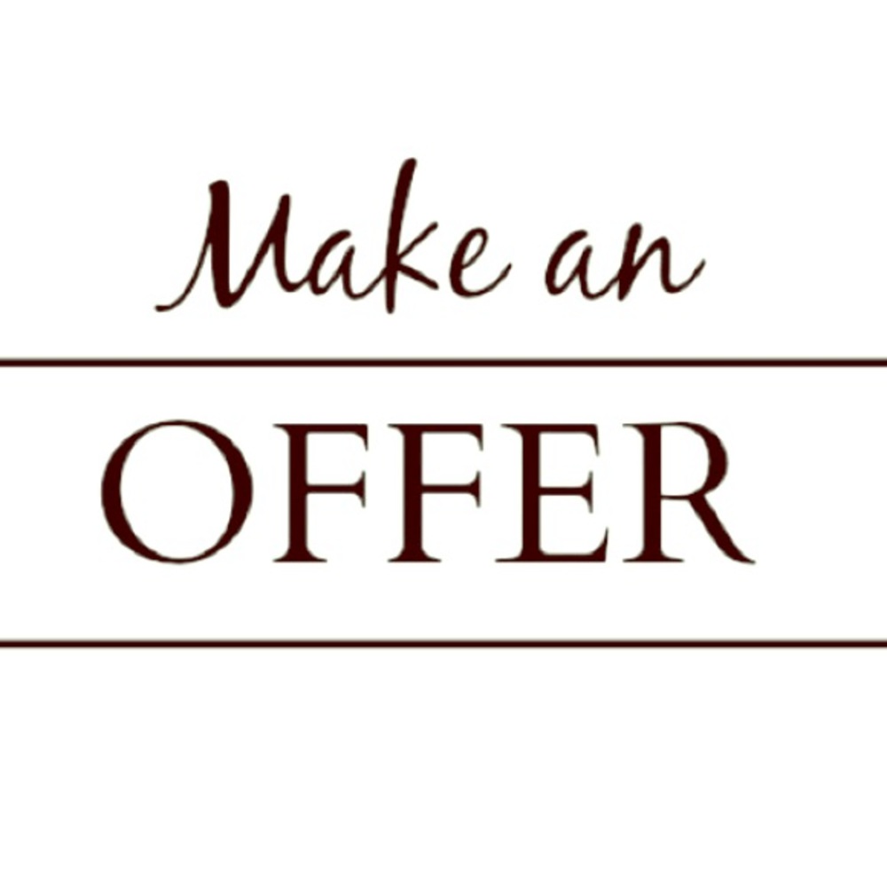 All reasonable offers welcomed